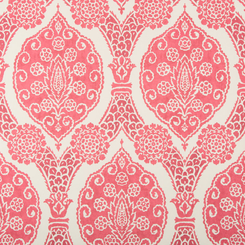Grand Bazaar Sufera 30' L x 26.75" W Wallpaper Roll, Pink