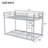 Twin Over Twin Metal Bunk Bed, Low Bunk Bed With Ladder,Silver-112860784-112860799