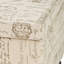 Tissu en lin beige avec emplacement dissimulé - Structure en bois thématique, sièges, décors, accents et rangement