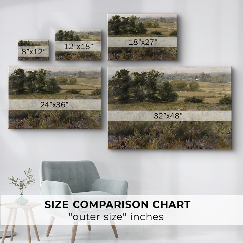 Paysages rétro-DCCCLIX -Galerie enveloppée Cavas, 12 x 18