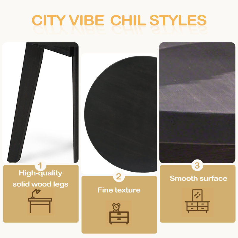 Table d'appoint, Gris foncé, Gris foncé