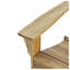 Chaise Adirondack pliable en bois d'acacia, siège d'extérieur rustique avec une finition moderne élégante et un design pliable pratique