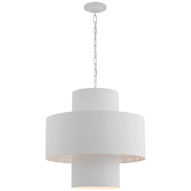 Chalmette 8 - Light Pendant, 24" H x 25" W x 25" D, Plaster White, Plaster White