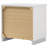 White High Gloss 2-Drawer Nightstand
