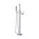Traditional 1-Handle Freestanding Floor Mount Tub Filler Trim Kit with 1.75 GPM Showerstick Hand Shower