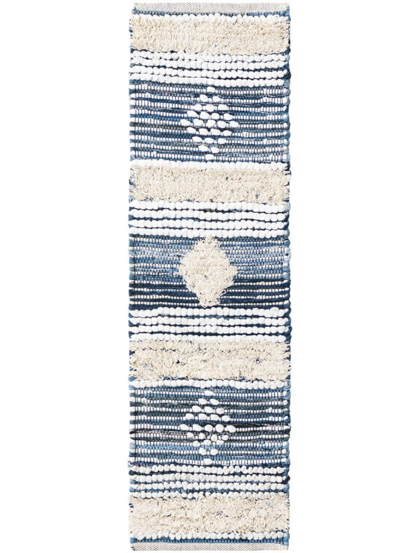 Khyra Cotton Abstract Indoor Rug, Runner 1'2" x 4'1"