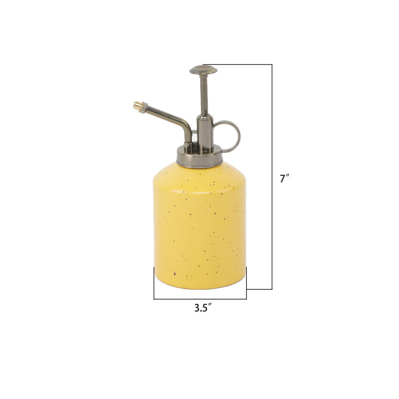 Vase de table en céramique Keayvin, H 7 po x l 3,5 po x P 3 po, Jaune