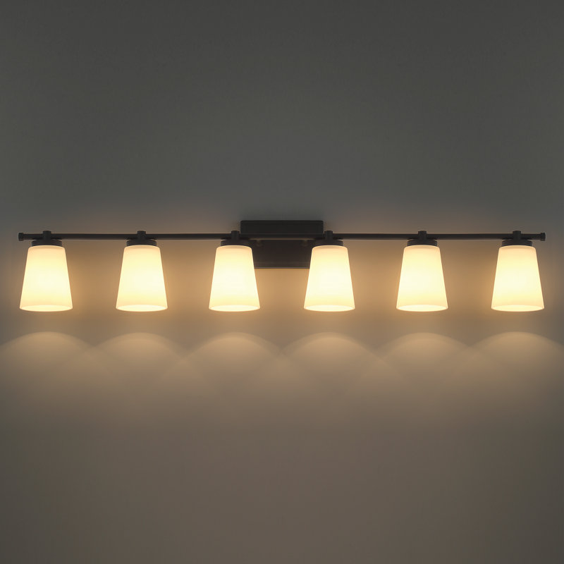 Ceriel 6 - Light Steel Dimmable Vanity Light, Matte Black