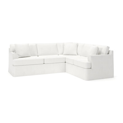 Conradina 2-Piece Slipcovered Sectional