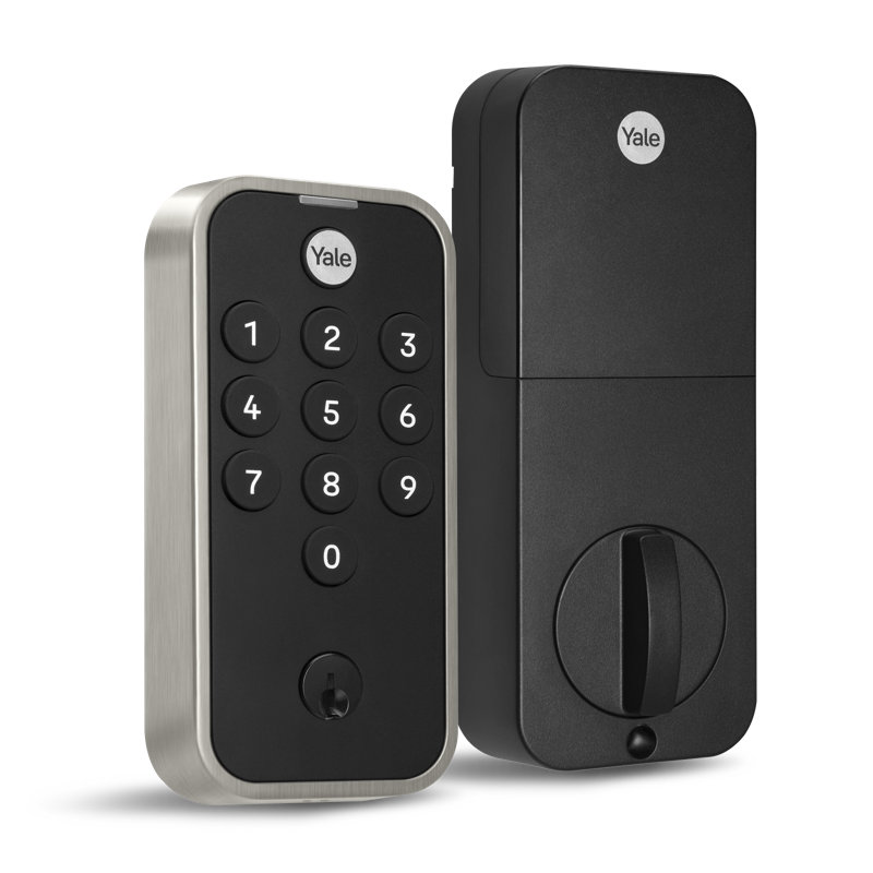 Yale Code Keypad Deadbolt Lock, Non-Connected, Satin Nickel, Satin Nickel