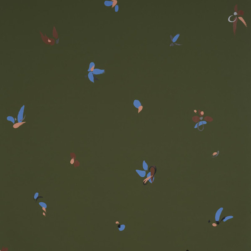 Papier peint Schumacher X Backdrop La Belle, Vert