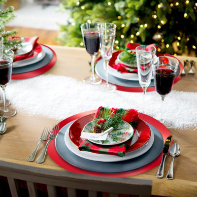 100 napperons ronds jetables 13 po pour table de salle à manger, miroir, napperon pour table de banquet