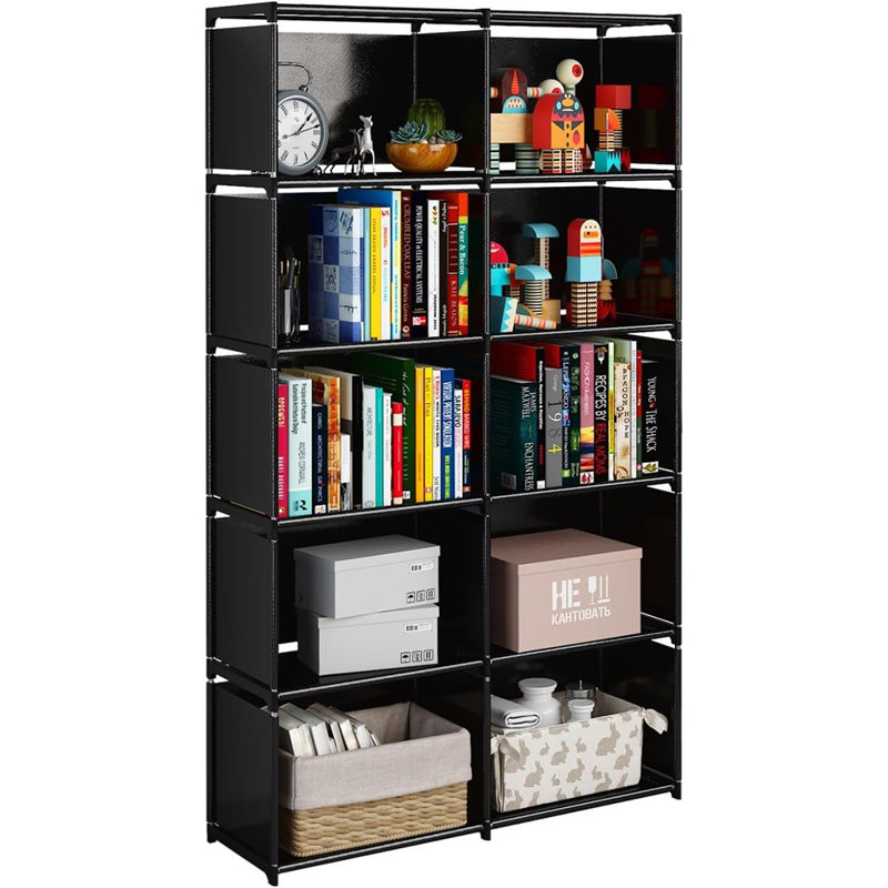 Bibliothèque, support de rangement assemblé, salon de chambre à coucher ..., H 4 po x l 16 po x P 13 po