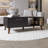 Coffee Table With A Door And Open Storage