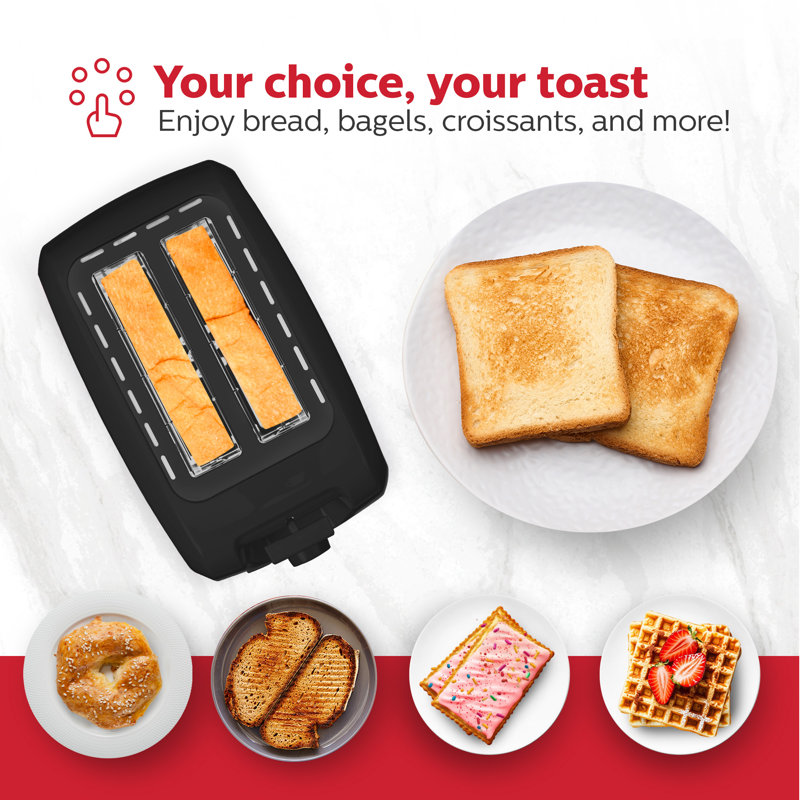 Holstein Housewares 2-Slice Toaster, Black