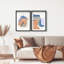 Together Set Shadowbox Abstract Print by Oliver Gal, Black Frame, 10 x 15-1964173688-1964173690