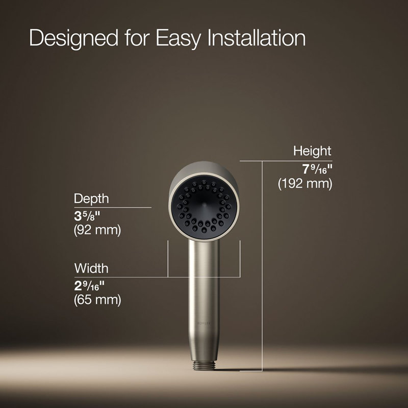 Statement Single-Function Iconic Handshower, Vibrant Brushed Nickel