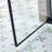 32-33.5"W X 75"H Pivot Single Swing Shower Door, Aluminium Alloy In Matte Black, 1/4" (6Mm) Thick SGCC Tempered Clear Glass.