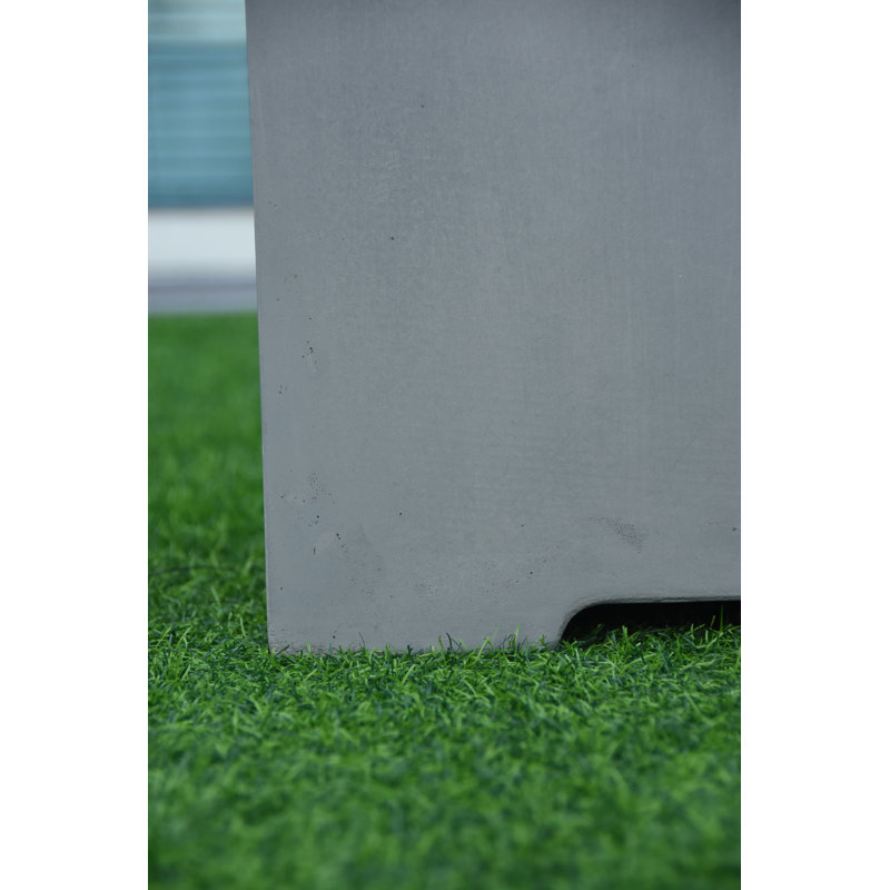 20" Light Grey Square Concrete Propane Tank Cover Holds 25 lb. Tank