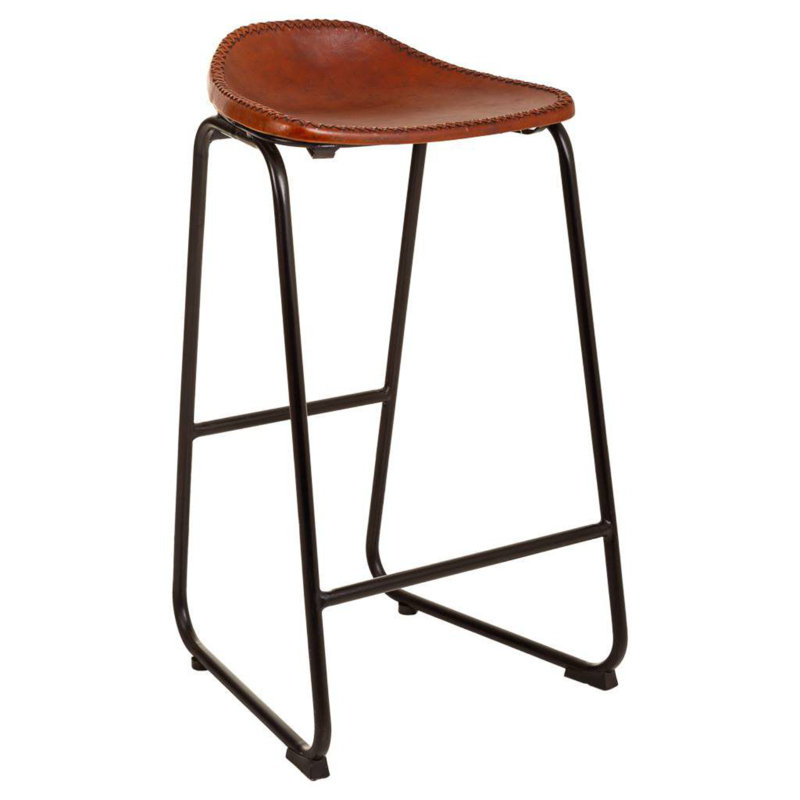 Bar Stool with Steel Frame