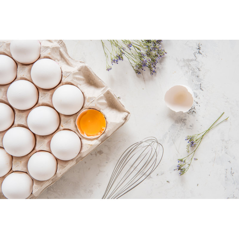 White Eggs by Allenkayaa - Wrapped Canvas Print, 61cm H x 91cm W