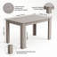 Modern Arrow Grey Dining Table Set with 2 Grey Velvet Chairs and Grey Velvet Bench 4 Seater