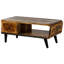 Sixties Solid Wood Coffee Table with Storage