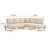 Cream Outdoor L-Sectional