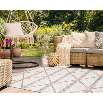 Tapis ivoire intérieur / extérieur Avena