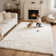 Soft Plush White Shag Area Rug, Modern Cozy Carpet for Living Room and Bedroom