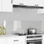 Vidaxl Kitchen Backsplash White 80 X 40 Cm Tempered Glass-119815088-119815089