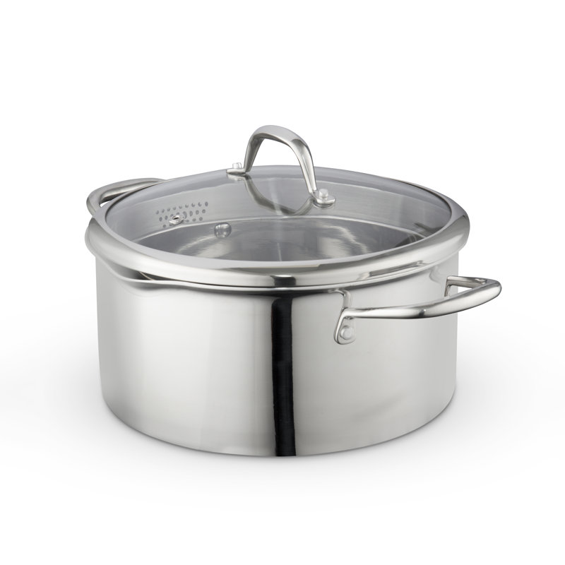 Good Food in partnership with Tower Hard Anodised Casserole Dish with Tempered Glass Lid, Pouring Lips, 10x Stronger Superior Ceramic Non-Stick Coating, Induction Compatible
