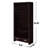 4-Shelf Bookcase with Storage Drawer in Cappuccino Finish
