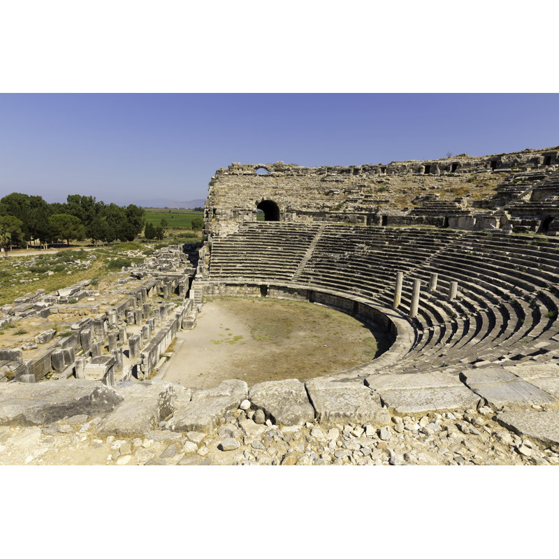 Miletus, Turkish Milet, theatre view, Turkey 1 Piece Wrapped Canvas Wall Art, 30cm H x 46cm W