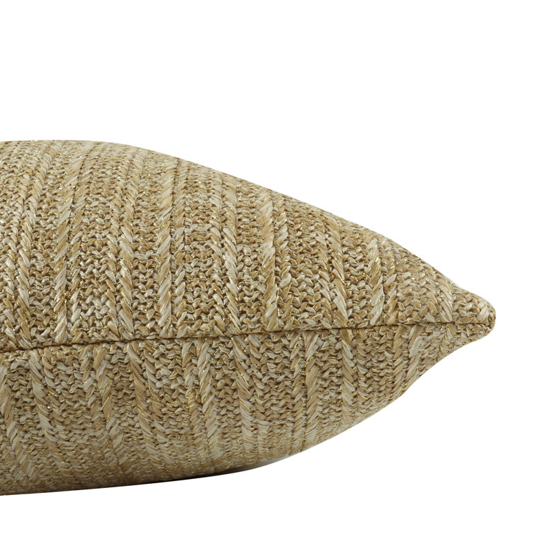 Ensemble de 2 coussins décoratifs avec inserts tissés pour une utilisation intérieure et extérieure