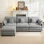 Canapé modulaire 111,8 po, canapé 3 places en L avec repose-pieds réversible-1736476471-1759652198