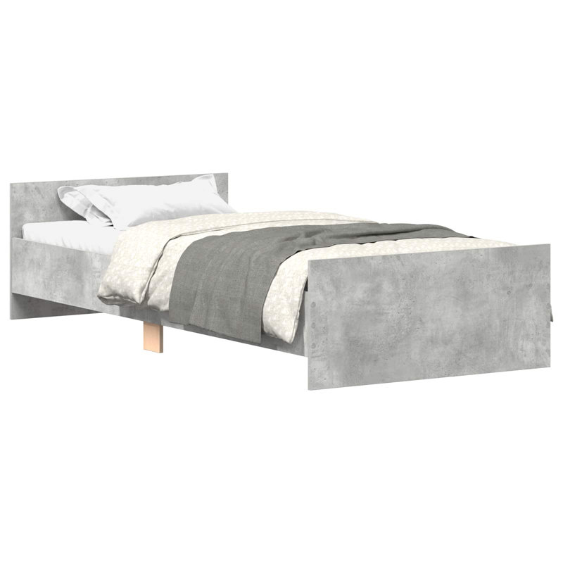 Bed, Concrete Grey