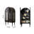 27.56"Black Style Creative Solid Wood Red Oak Bookshelf