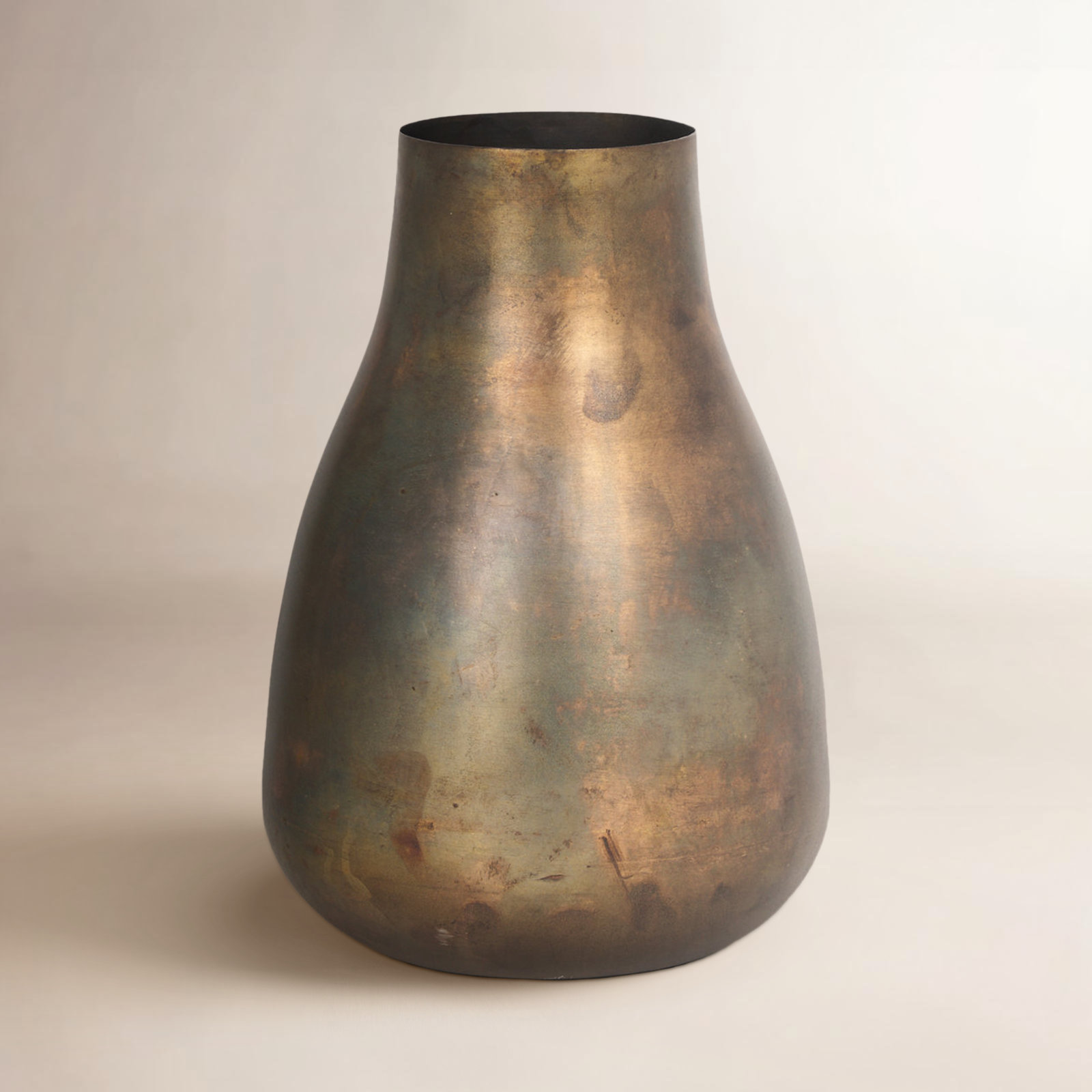 Lariah Metal Table Vase, 7" H x 7" W x 1.5" D