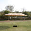 Double parasol Weather Patio - tissu de base taupe 15 x 9 pi