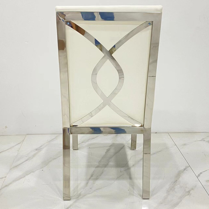 Chaise rembourrée en cuir Muaath Pu