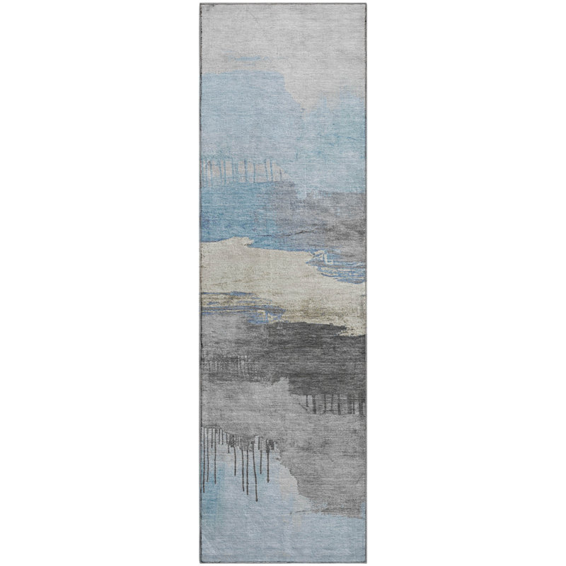 Premium Machine Washable Fairwood AMF1880 Modern Rug, Runner 2'3" x 7'6"