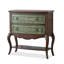 Green&Walnut Solid + Manufactured Wood Rectangular Console Table
