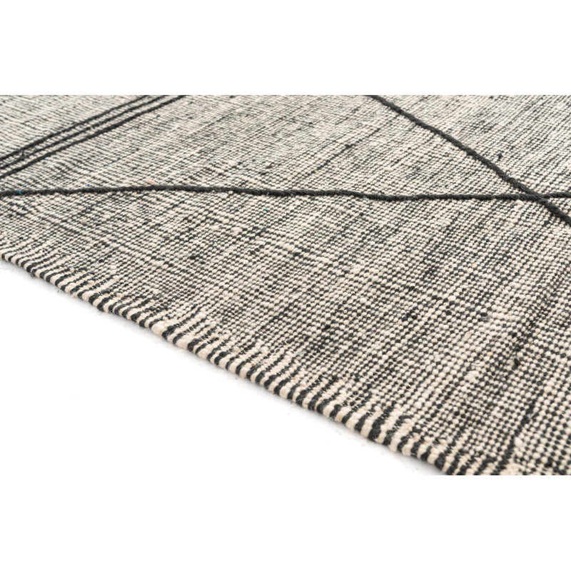 Nathaniel Black and White Rug