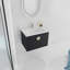 Meuble-lavabo à fermeture en douceur avec lavabo