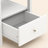 Absecon Modern 23"H 1 Drawer Nightstand With Open Shelf