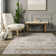 Darby Medallion Spill Proof Machine Washable Area Rug for Living Room Bedroom Dining Room, Beige/Ivory