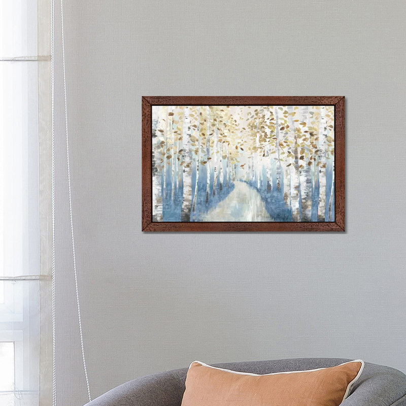 New Path I by Allison Pearce - Print on Canvas, Brown Framed, 66.04 cm H x 45.72 cm W
