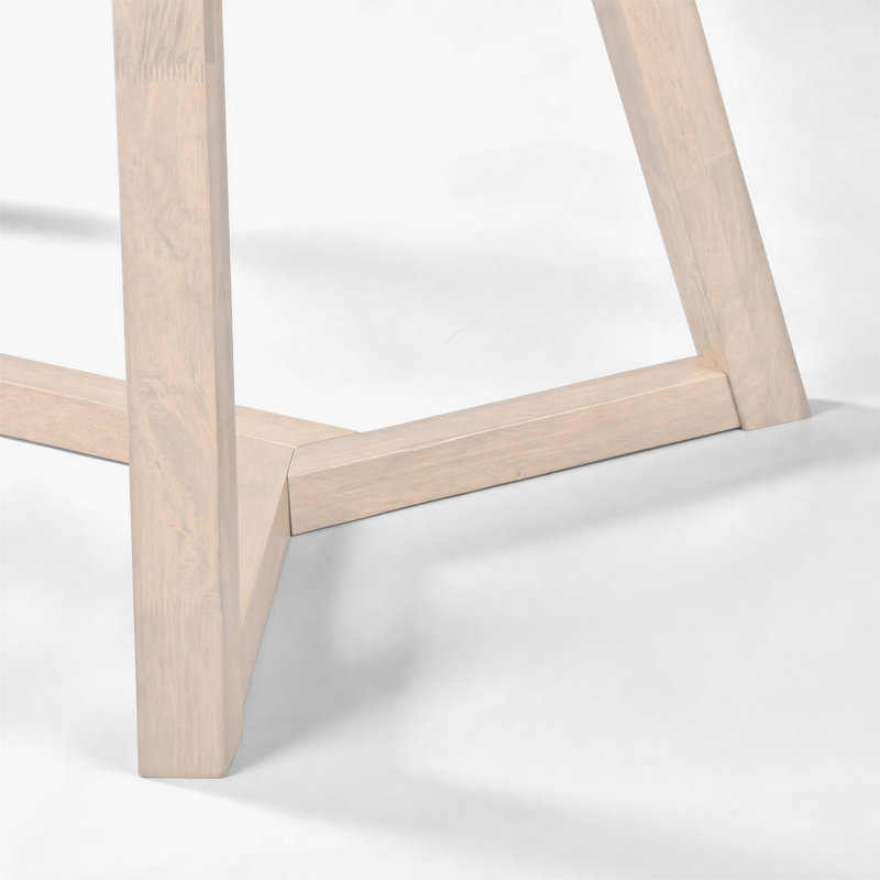 Table de salle à manger Beda, Blanc/gris, Crème, 7