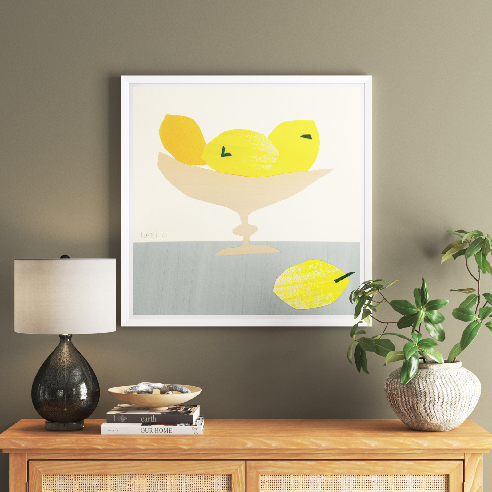 Lemons Print by Susan Hable